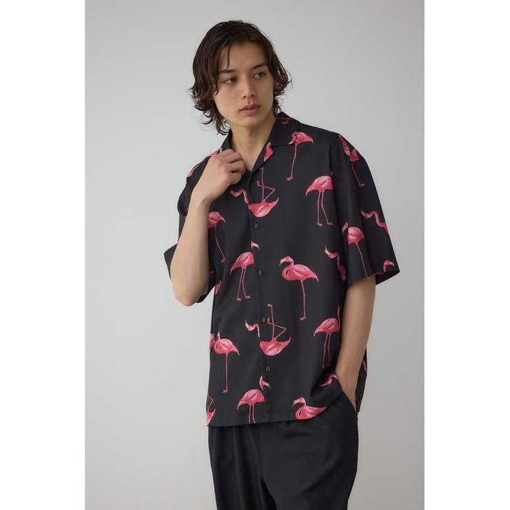 フラミンゴアロハシャツ[品番：AZLW0023543]｜AZUL BY MOUSSY