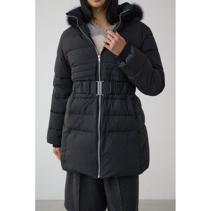 VENUS フードファーベルト付ミドルダウンコート | AZUL BY MOUSSY | 詳細画像17 