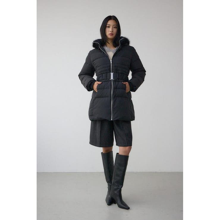 VENUS フードファーベルト付ミドルダウンコート | AZUL BY MOUSSY | 詳細画像19 