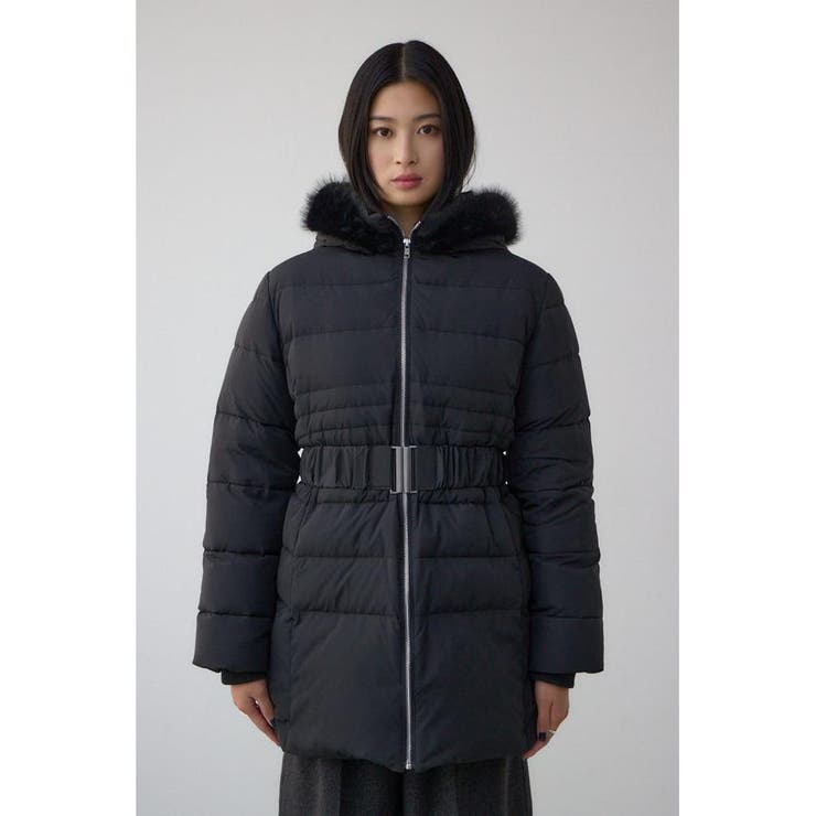 VENUS フードファーベルト付ミドルダウンコート | AZUL BY MOUSSY | 詳細画像20 