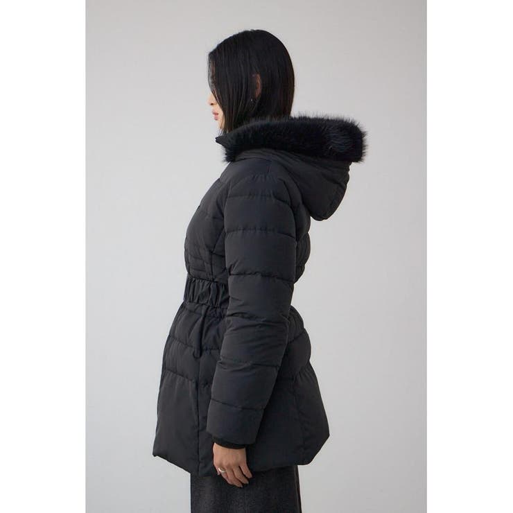 VENUS フードファーベルト付ミドルダウンコート | AZUL BY MOUSSY | 詳細画像21 