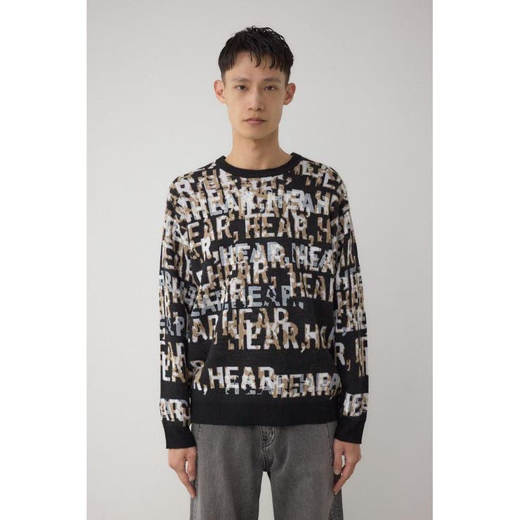 総ロゴペイントニットトップス | AZUL BY MOUSSY | 詳細画像5 