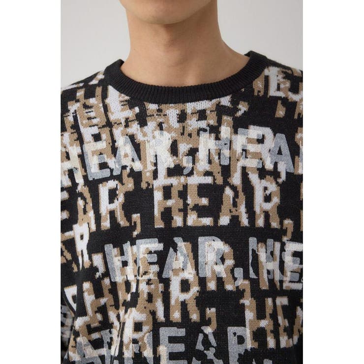 総ロゴペイントニットトップス | AZUL BY MOUSSY | 詳細画像8 