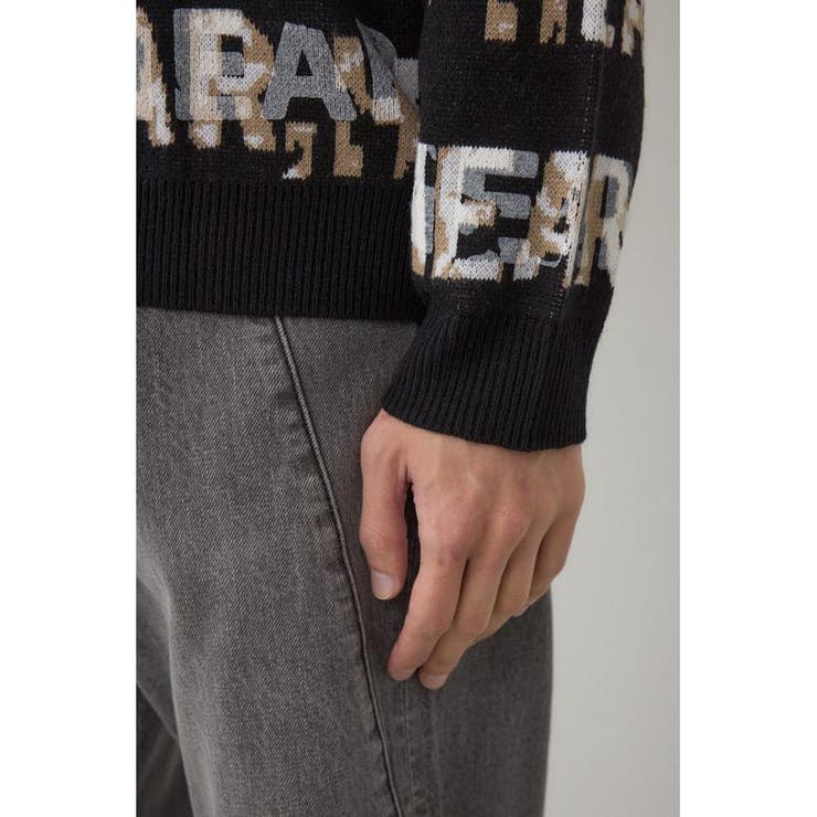 総ロゴペイントニットトップス | AZUL BY MOUSSY | 詳細画像10 