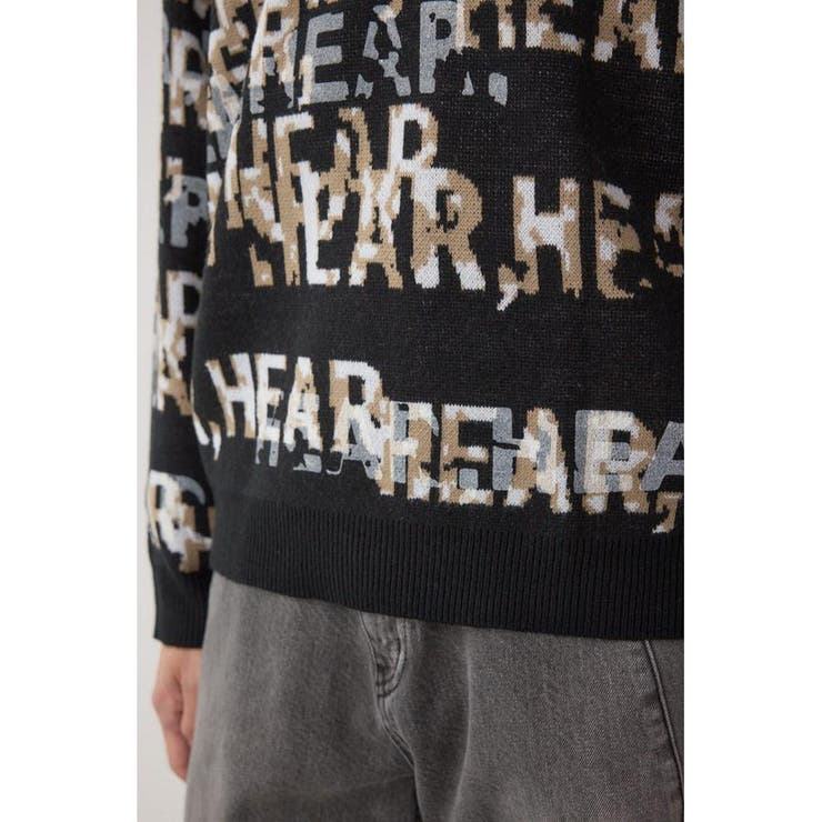 総ロゴペイントニットトップス | AZUL BY MOUSSY | 詳細画像11 