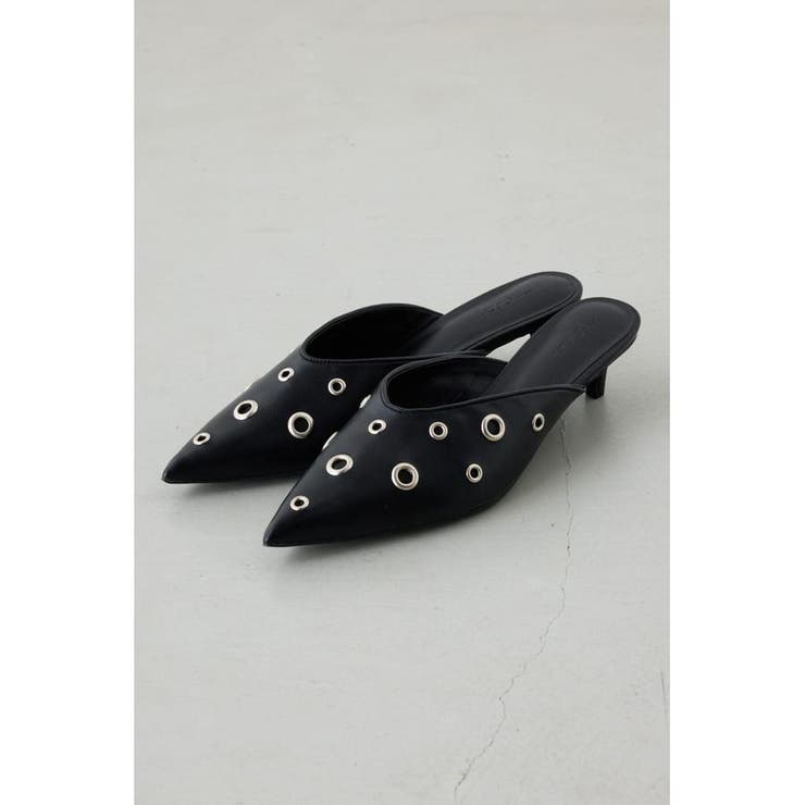 BLK | ハトメデザインミュール | AZUL BY MOUSSY