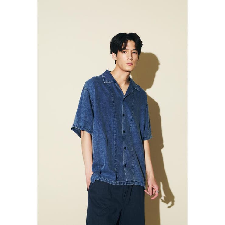 ヴィンテージウォッシュ開襟シャツ | AZUL BY MOUSSY | 詳細画像13 
