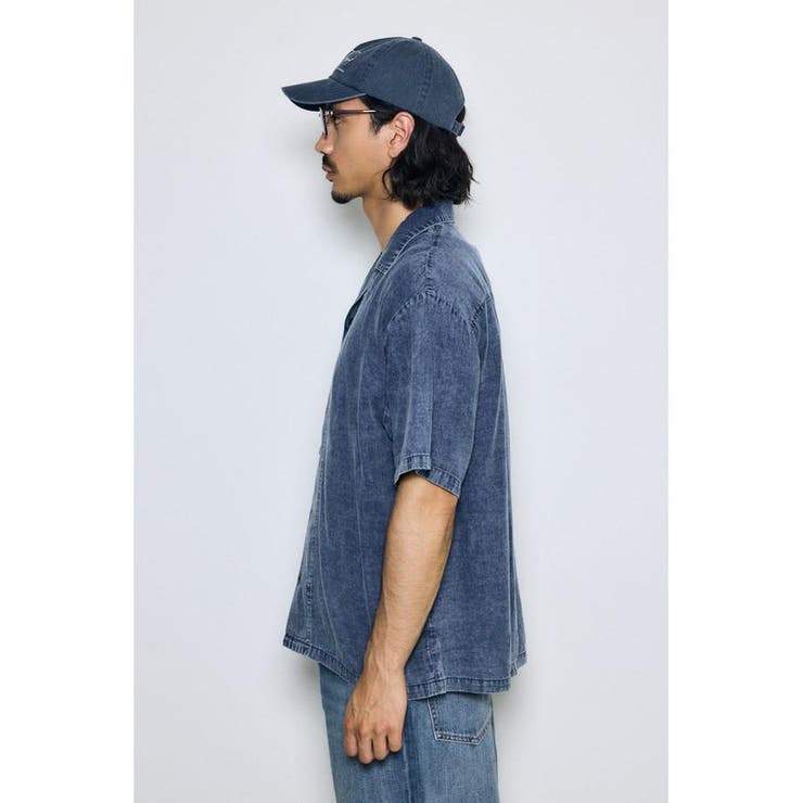 ヴィンテージウォッシュ開襟シャツ | AZUL BY MOUSSY | 詳細画像20 