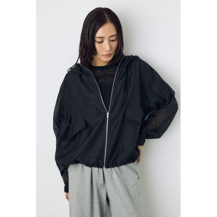 BLK | シアーブルゾン | AZUL BY MOUSSY