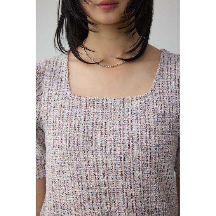 カットツイード袖ギャザートップス | AZUL BY MOUSSY | 詳細画像26 