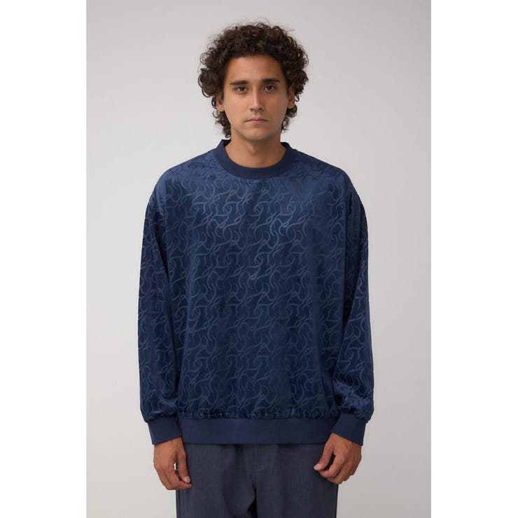 ベロアエンボス総柄トップス | AZUL BY MOUSSY | 詳細画像16 