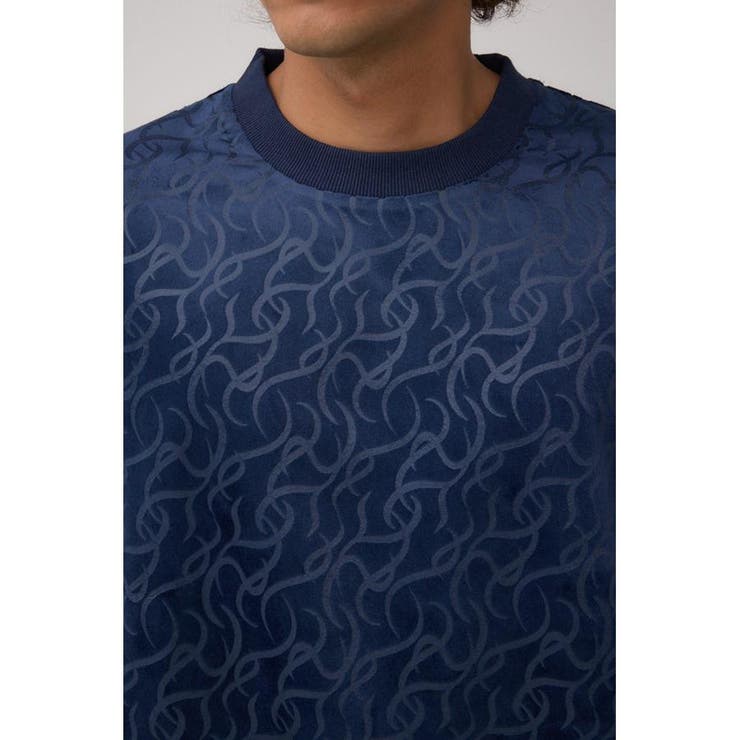 ベロアエンボス総柄トップス | AZUL BY MOUSSY | 詳細画像19 