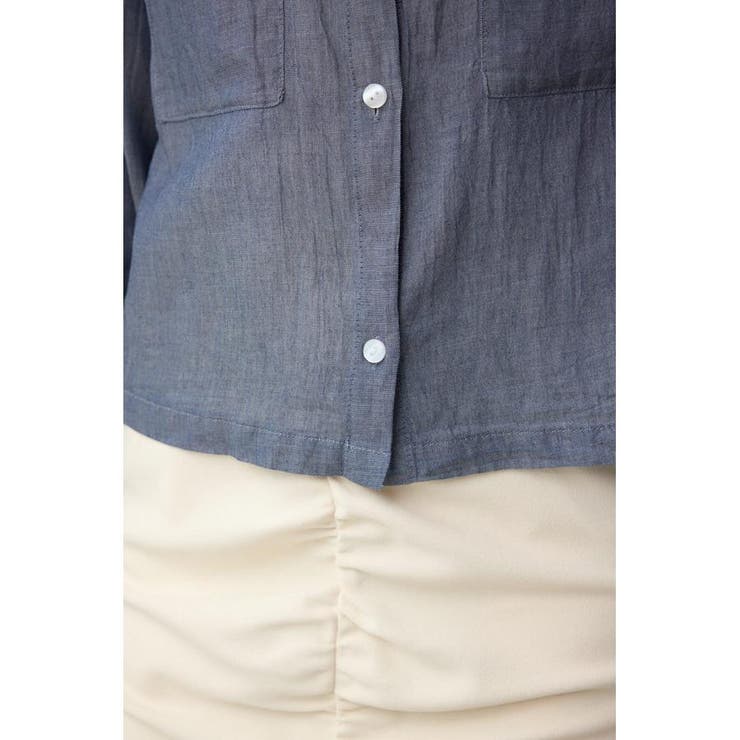 シアーデニムシャツ | AZUL BY MOUSSY | 詳細画像11 