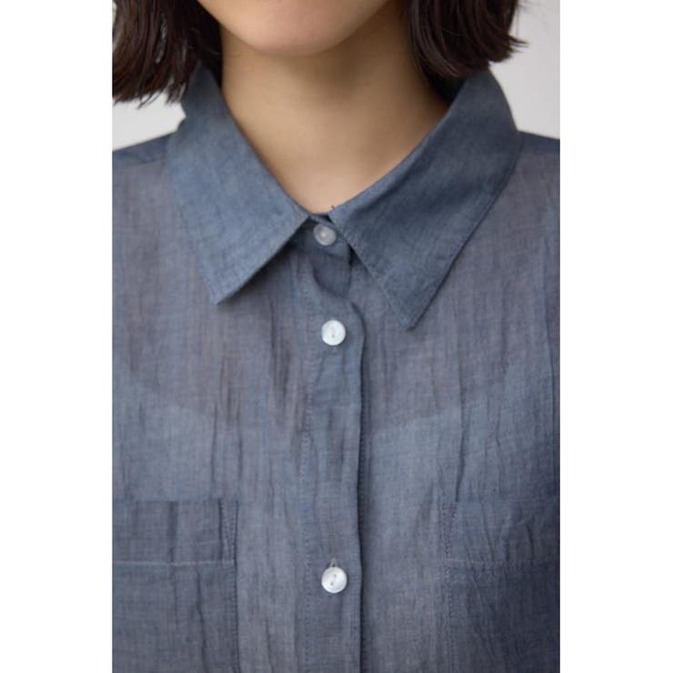 シアーデニムシャツ | AZUL BY MOUSSY | 詳細画像8 