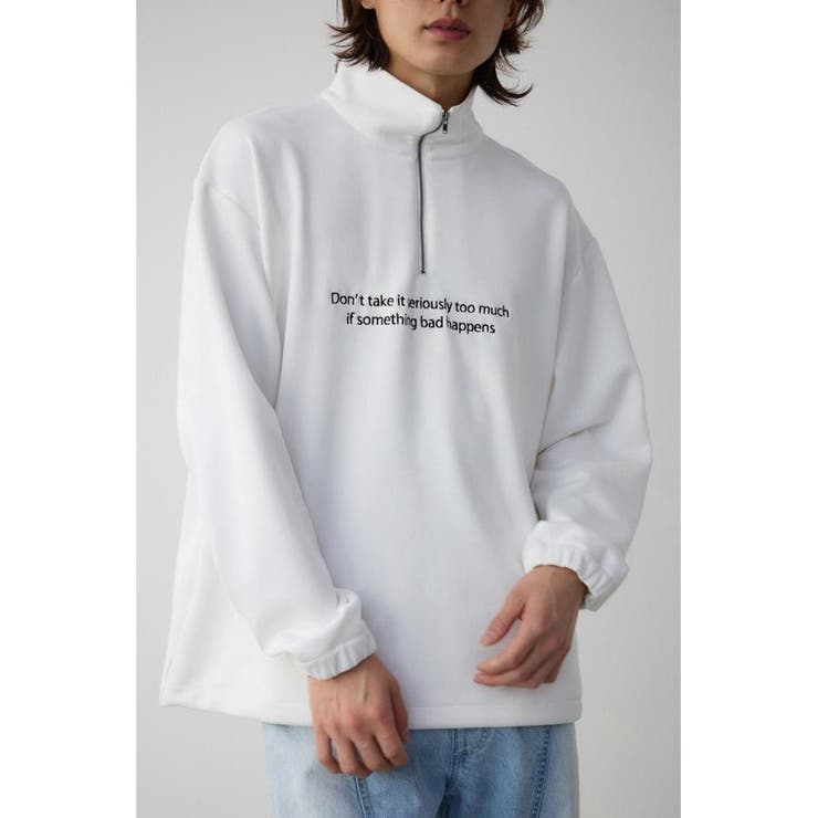 WHT | フェイクスウェードハーフジッププルオーバー | AZUL BY MOUSSY
