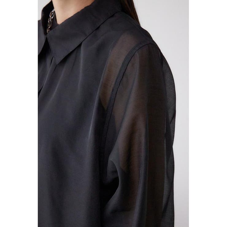 インナーSETオフショルダーシアーシャツ | AZUL BY MOUSSY | 詳細画像9 