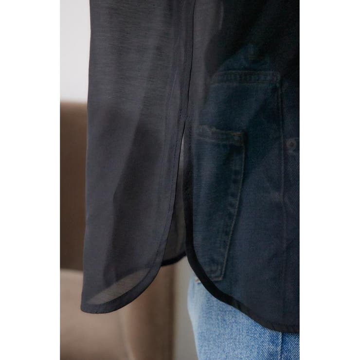 インナーSETオフショルダーシアーシャツ | AZUL BY MOUSSY | 詳細画像13 