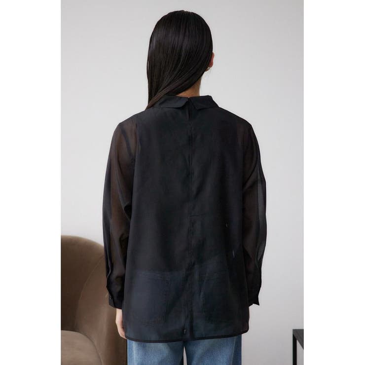 インナーSETオフショルダーシアーシャツ | AZUL BY MOUSSY | 詳細画像6 