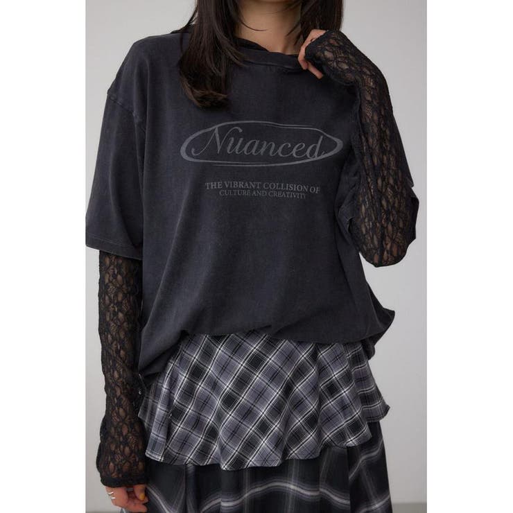 L/BLK1 | ヴィンテージ5分袖Tシャツ | AZUL BY MOUSSY