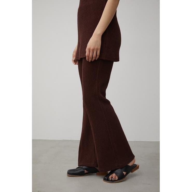 JACQUARD RIB FLARE PANTS | AZUL BY MOUSSY | 詳細画像12 