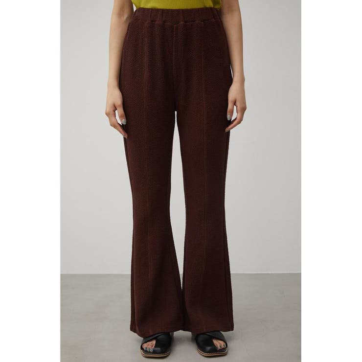 JACQUARD RIB FLARE PANTS | AZUL BY MOUSSY | 詳細画像15 