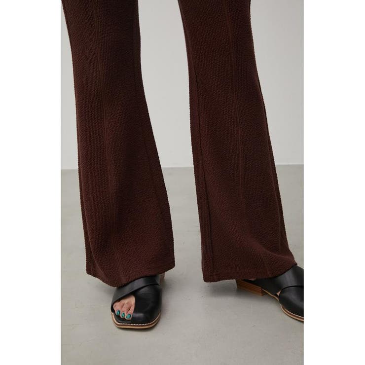 JACQUARD RIB FLARE PANTS | AZUL BY MOUSSY | 詳細画像20 
