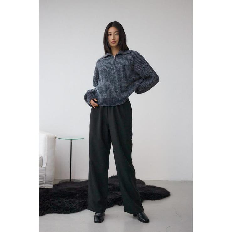 ラメベロアハーフZIPニットトップス | AZUL BY MOUSSY | 詳細画像23 