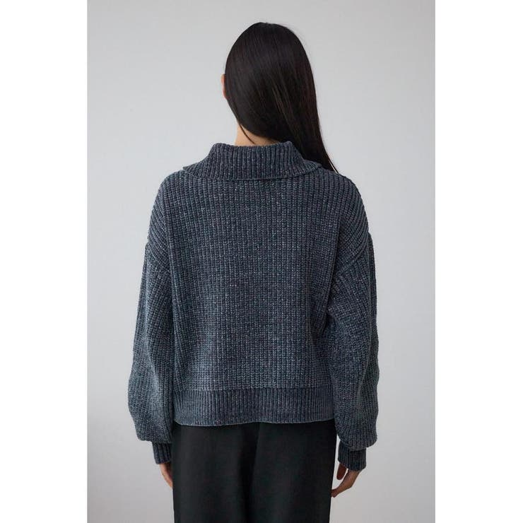 ラメベロアハーフZIPニットトップス | AZUL BY MOUSSY | 詳細画像26 