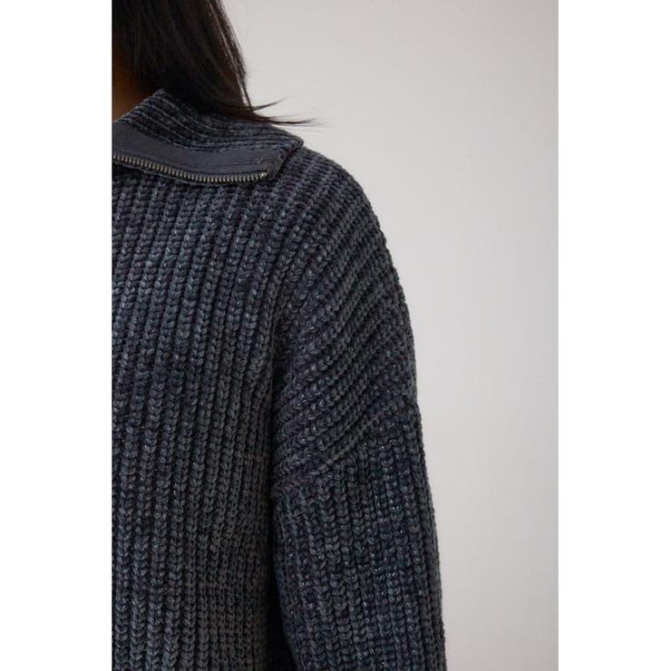 ラメベロアハーフZIPニットトップス | AZUL BY MOUSSY | 詳細画像28 