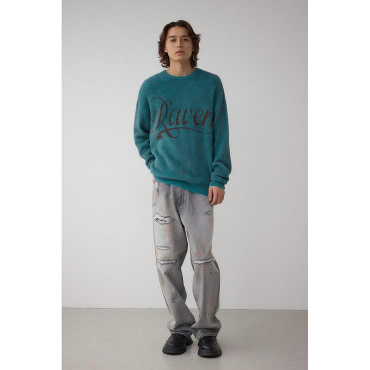 シャギーロゴニット | AZUL BY MOUSSY | 詳細画像37 