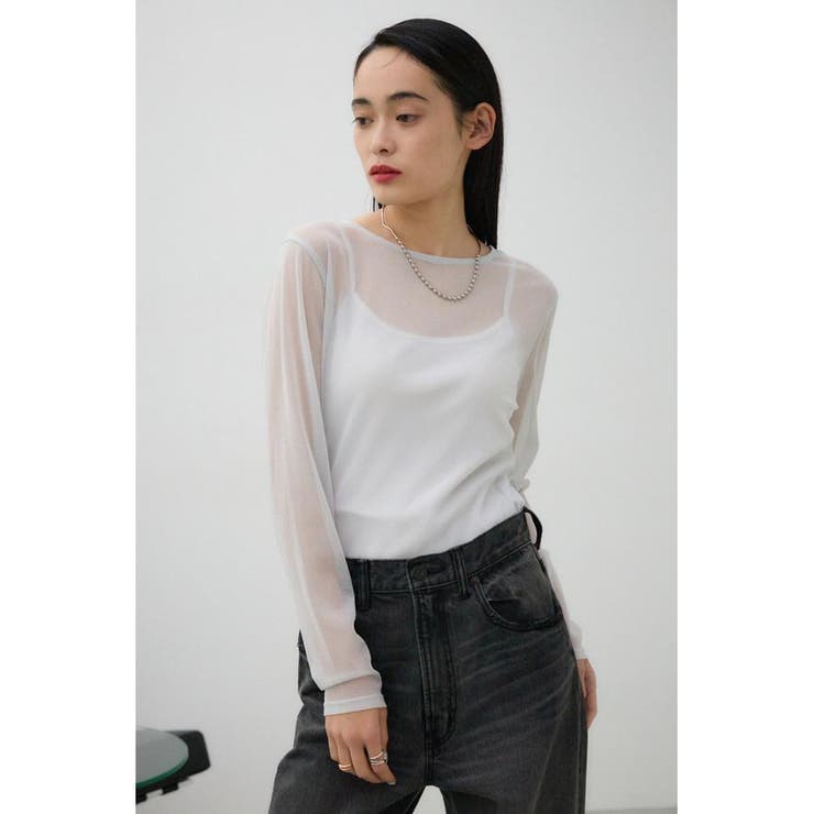 シアーラメ長袖トップス | AZUL BY MOUSSY | 詳細画像24 