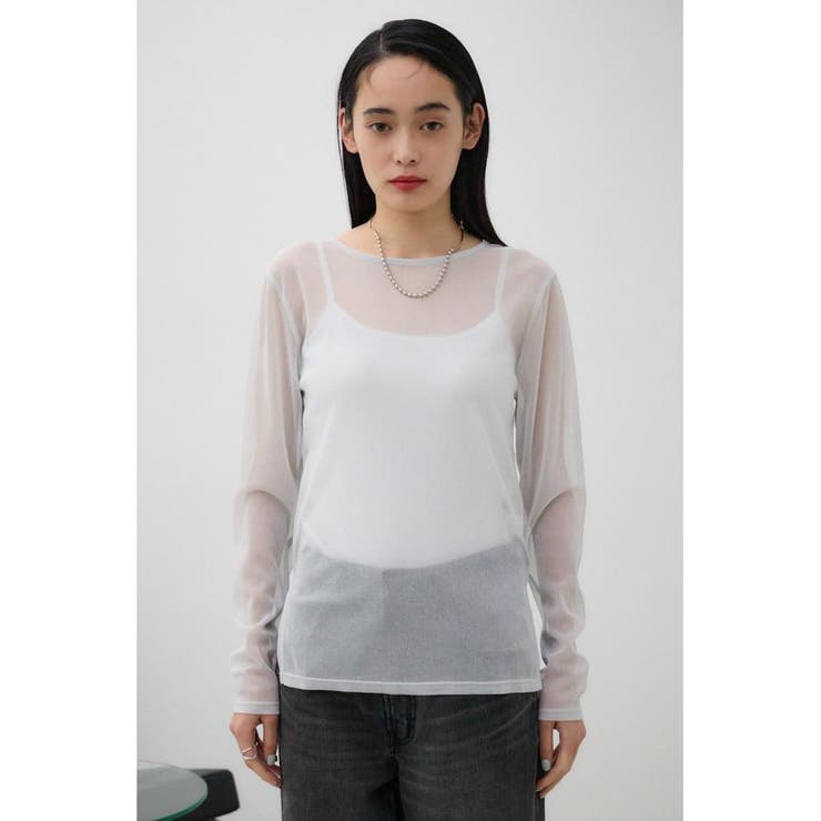 シアーラメ長袖トップス | AZUL BY MOUSSY | 詳細画像26 