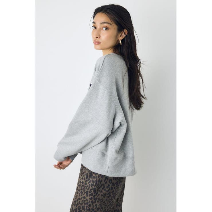 カレッジワッペンロゴ裏毛トップス | AZUL BY MOUSSY | 詳細画像11 