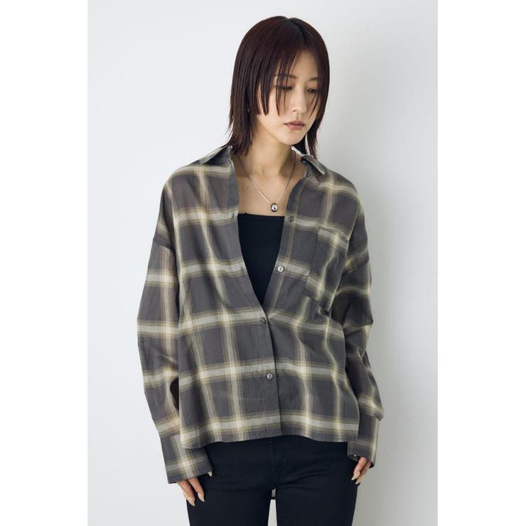シアーコットンレギュラーシャツ | AZUL BY MOUSSY | 詳細画像12 