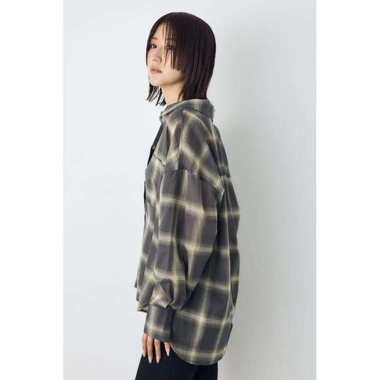 シアーコットンレギュラーシャツ | AZUL BY MOUSSY | 詳細画像15 