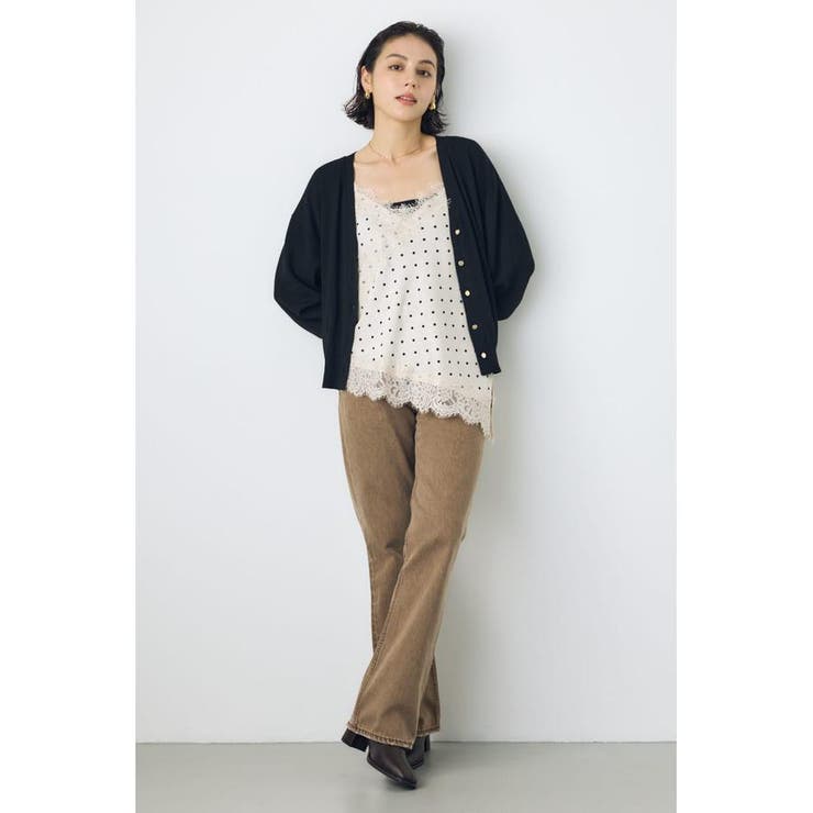 レースサテンアシメキャミソール | AZUL BY MOUSSY | 詳細画像23 