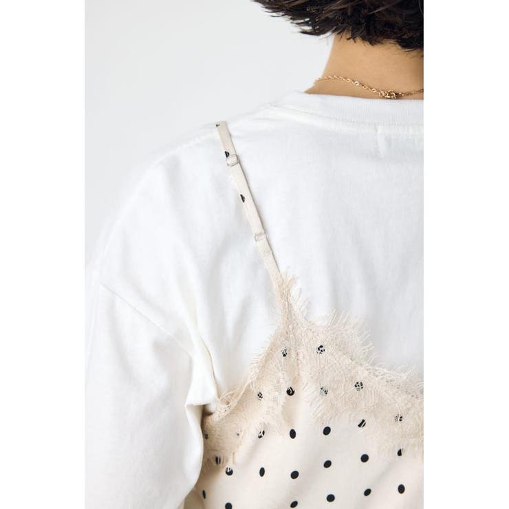 レースサテンアシメキャミソール | AZUL BY MOUSSY | 詳細画像20 