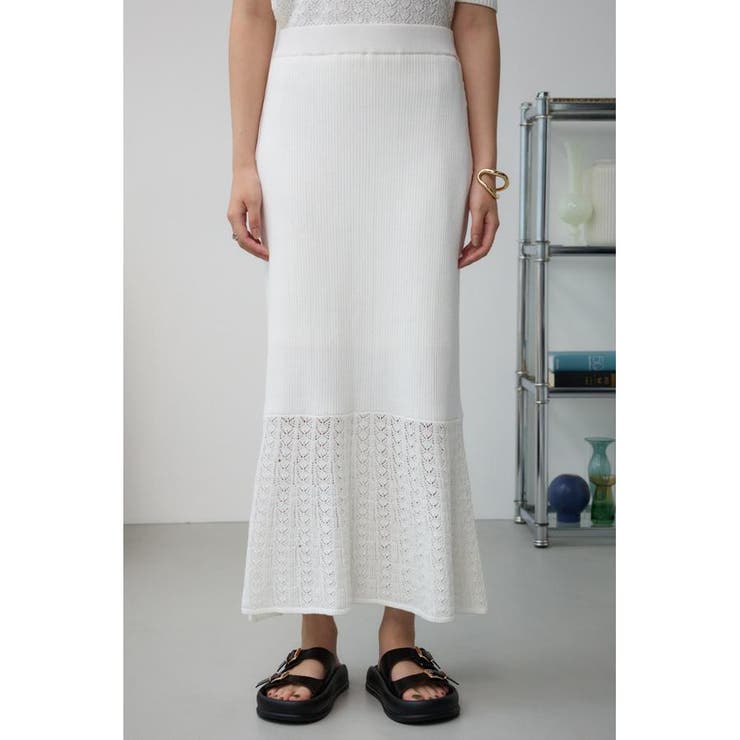 クロシェニットスカート | AZUL BY MOUSSY | 詳細画像4 