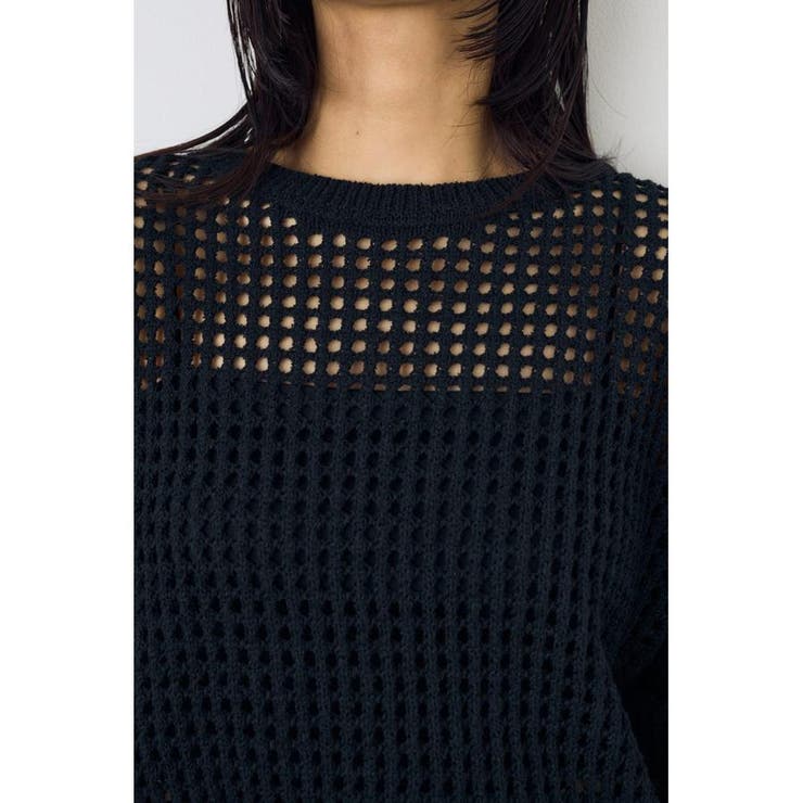 クロップドメッシュニット | AZUL BY MOUSSY | 詳細画像7 