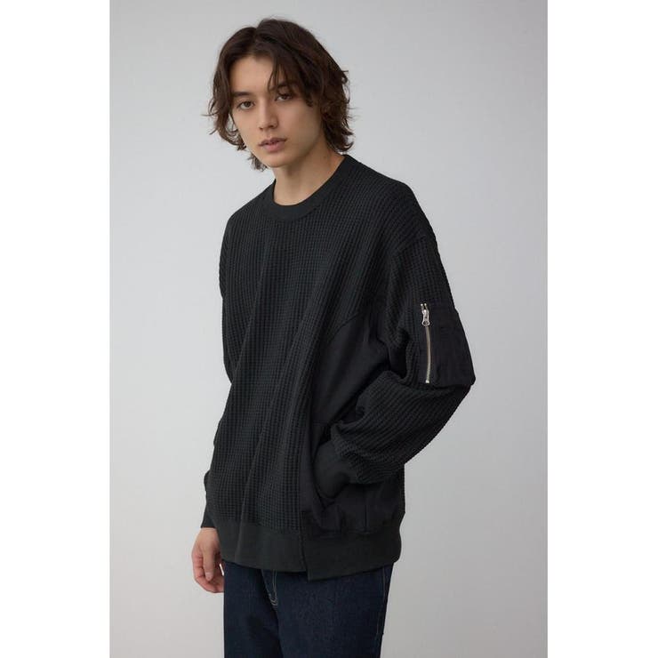 オニワッフルスウィッチングトップス | AZUL BY MOUSSY | 詳細画像3 