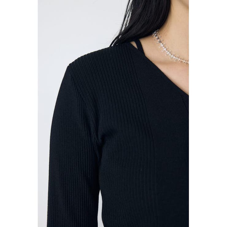 フェイクレイヤードレースアップニット | AZUL BY MOUSSY | 詳細画像8 