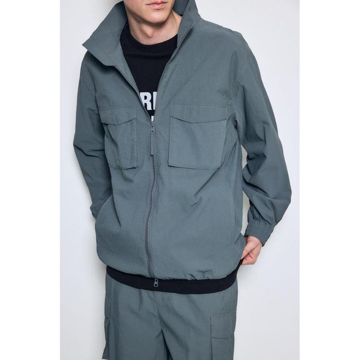 GRY | トライファンクションスタンドカラーブルゾン | AZUL BY MOUSSY