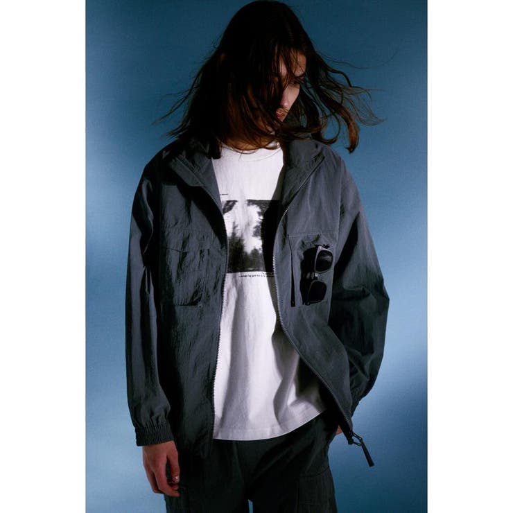 GRY | トライファンクションスタンドカラーブルゾン | AZUL BY MOUSSY