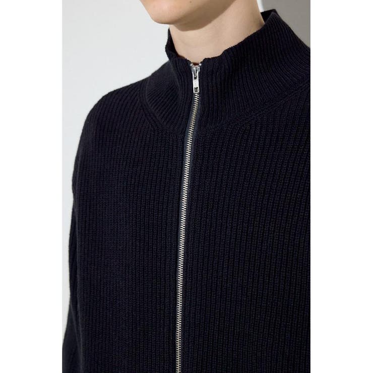 スタンドカラーWジップニット | AZUL BY MOUSSY | 詳細画像21 