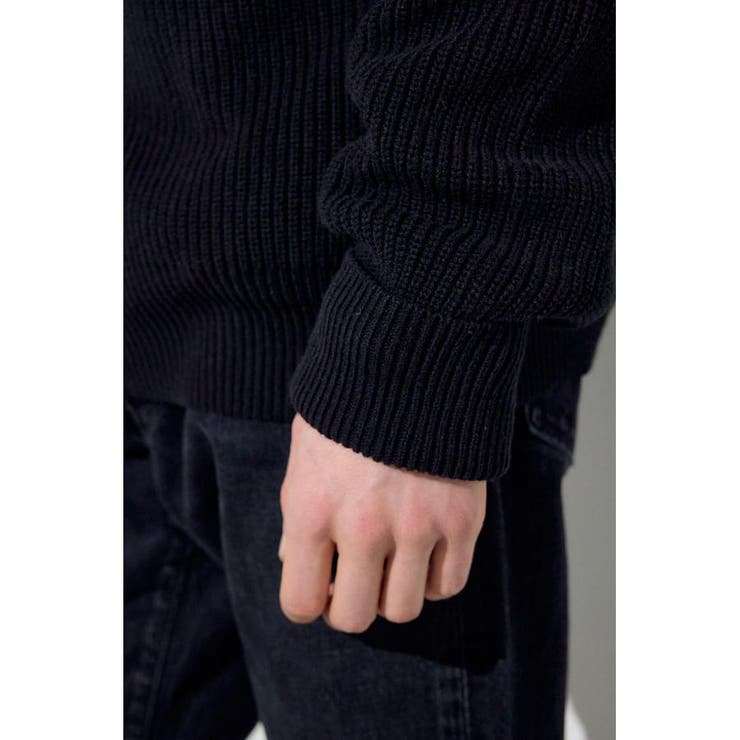 スタンドカラーWジップニット | AZUL BY MOUSSY | 詳細画像24 