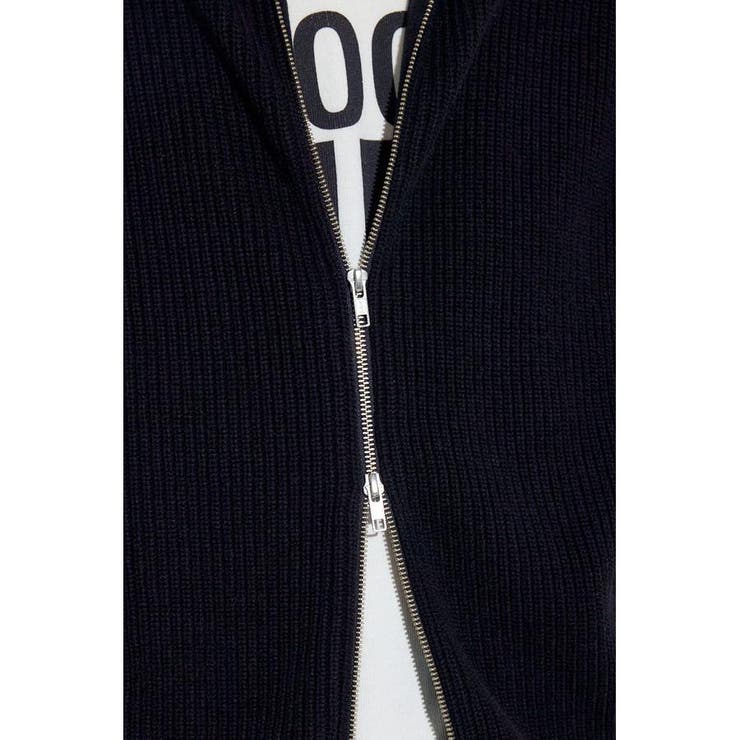 スタンドカラーWジップニット | AZUL BY MOUSSY | 詳細画像25 