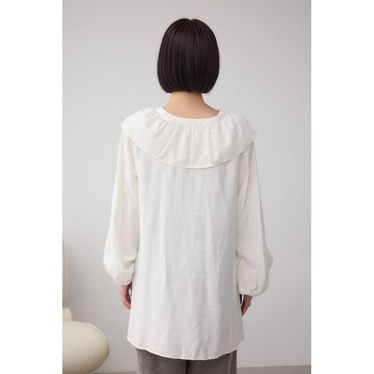 レースアップラッフルブラウス | AZUL BY MOUSSY | 詳細画像13 