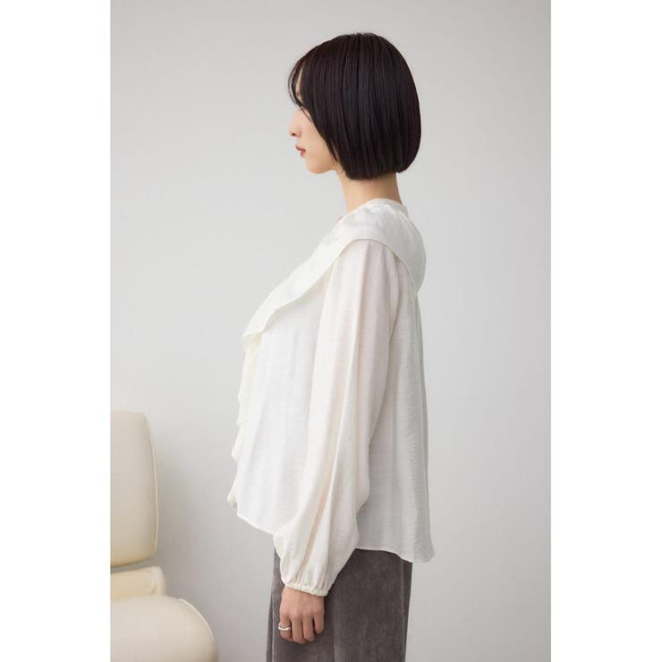 レースアップラッフルブラウス | AZUL BY MOUSSY | 詳細画像6 