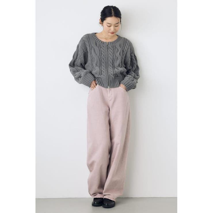ダブルジップニットカーディガン | AZUL BY MOUSSY | 詳細画像31 