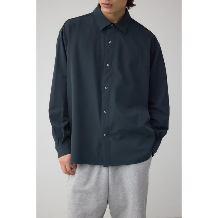 L/BLK1 | テックドッツ長袖シャツ | AZUL BY MOUSSY